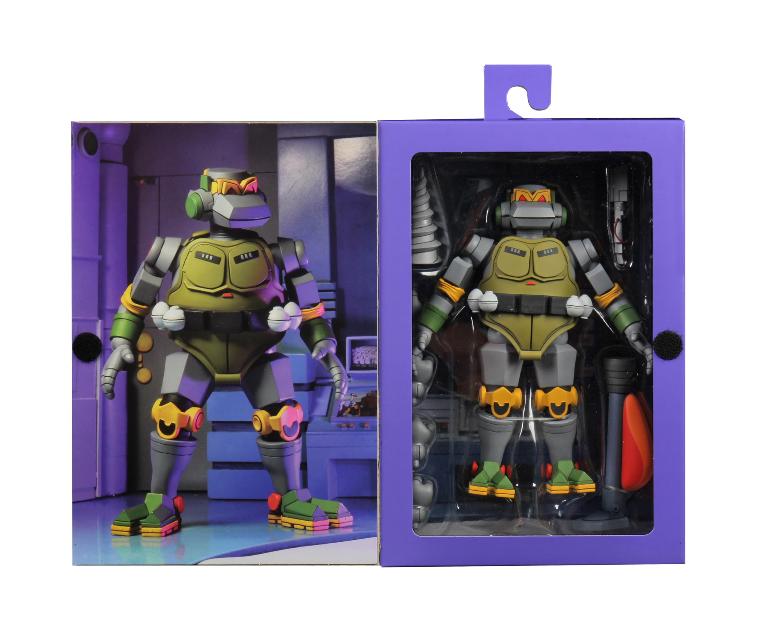 NECA 7" Teenage Mutant Ninja Turtles Cartoon The Mighty Metalhead Ultimate Action Figure - Image 3