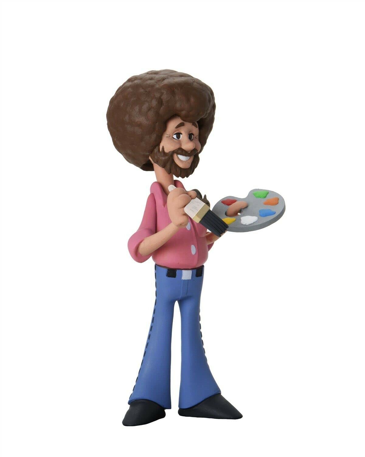 NECA Bob Ross – 6” Scale Action Figure – Toony Classics Bob Ross with Peapod - Image 6