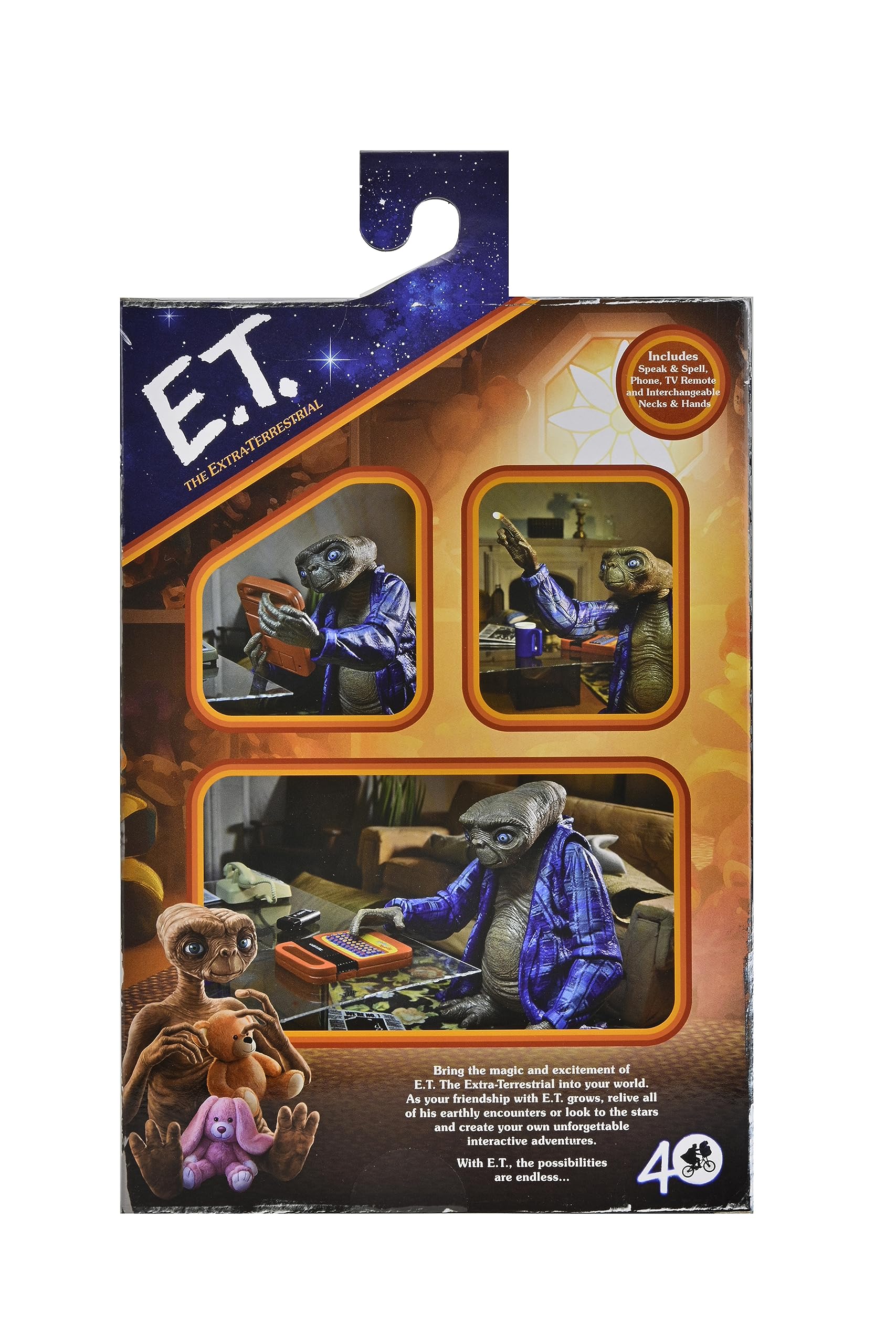 NECA - E.T. - 40th Anniversary Telepathic E.T. Ultimate 7" Action Figure - Image 4