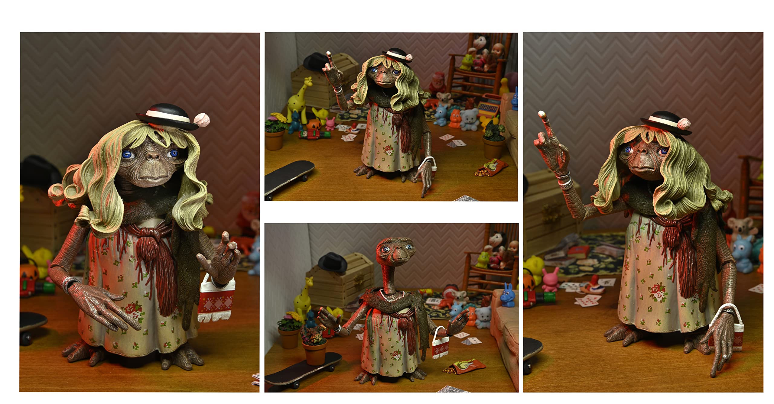 NECA E.T. The Extra Terrestrial: 40th Anniversary Ultimate 7-Inch Scale Action Figure, Dress-Up E.T. - Image 6
