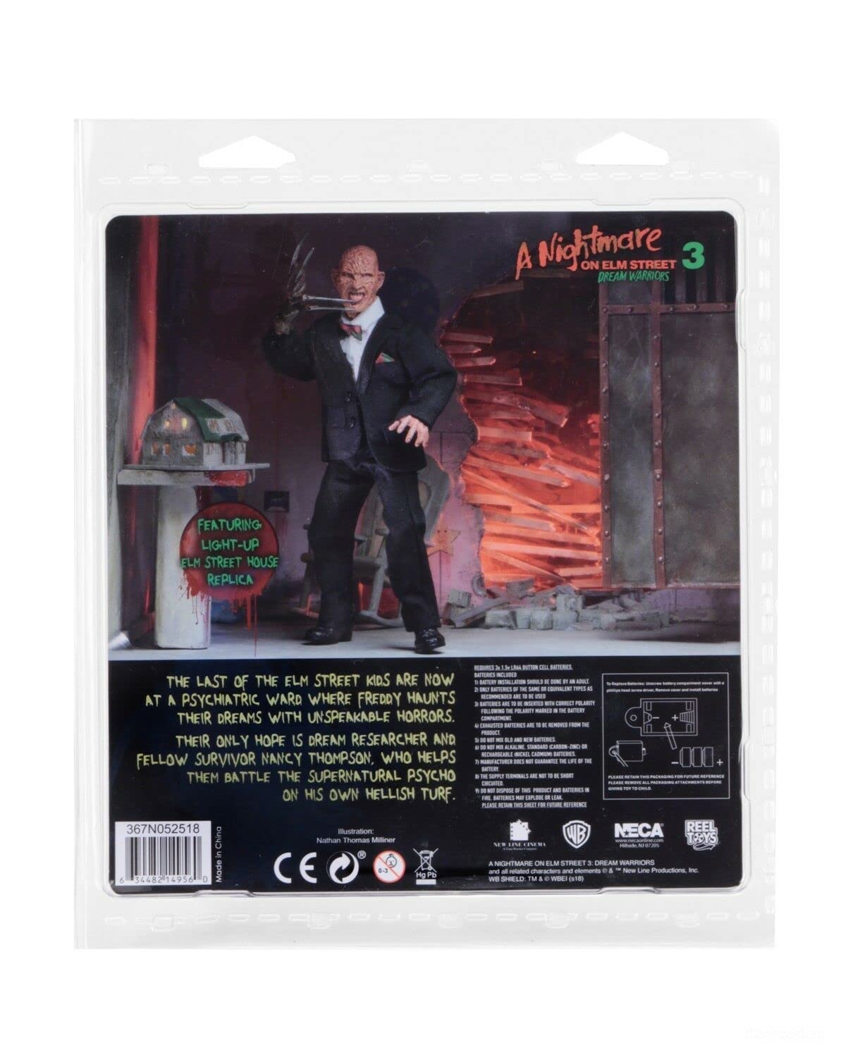 NECA - Nightmare on Elm Street Part 3-8? Clothed Action Figure - Tuxedo Freddy - Image 9