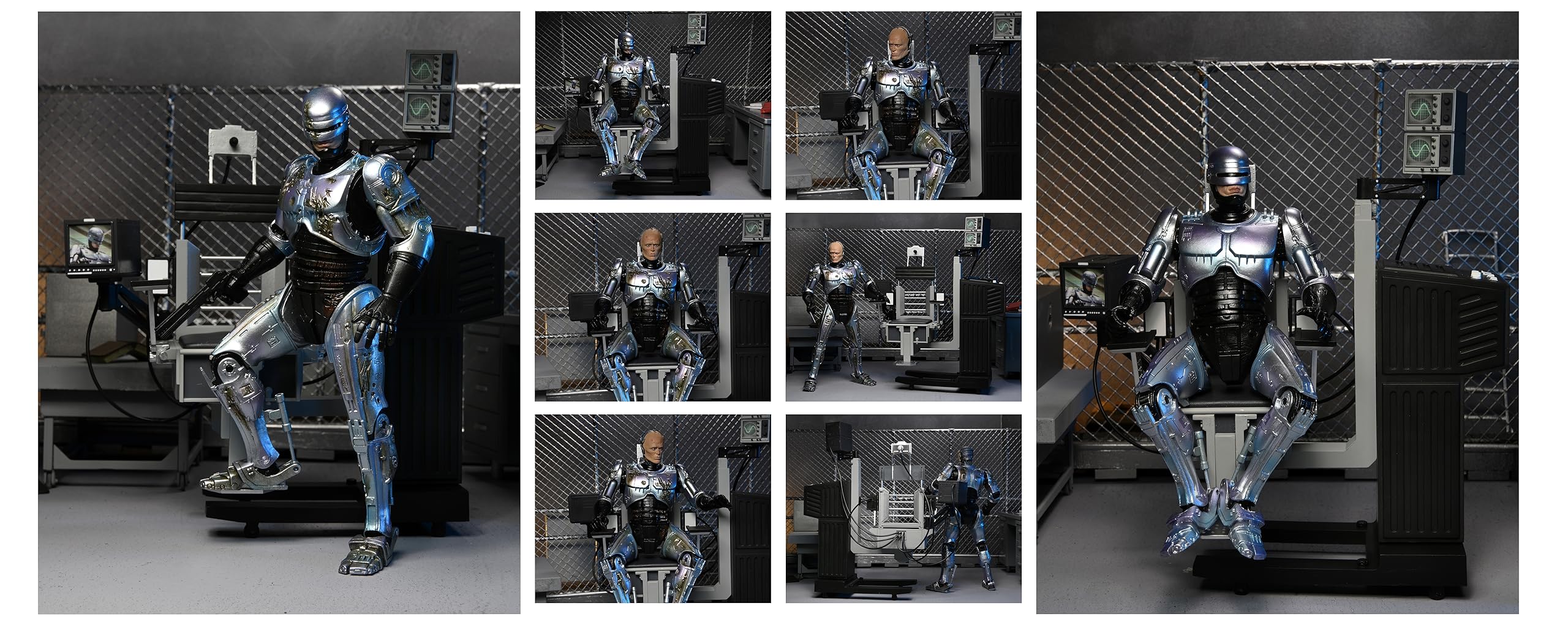 NECA - Robocop Battle Damaged Robocop w/Chair Ultimate 7" Action Figure - Image 3