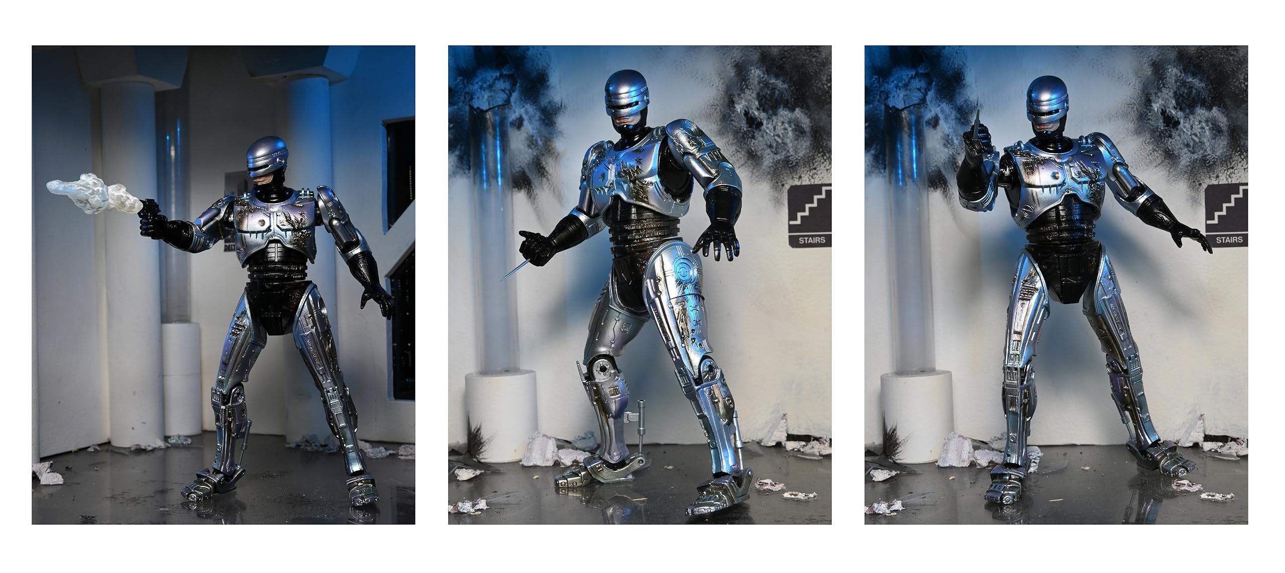 NECA - Robocop Battle Damaged Robocop w/Chair Ultimate 7" Action Figure - Image 7