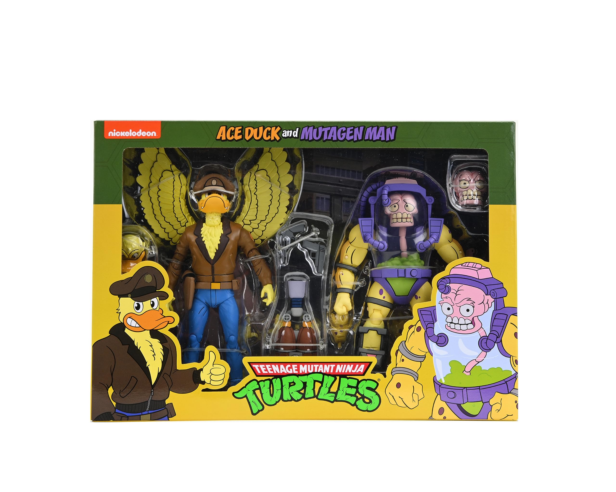 NECA Teenage Mutant Ninja Turtles 2-Pack 7" Scale Ace Duck and Mutagen Man Figures - Image 3