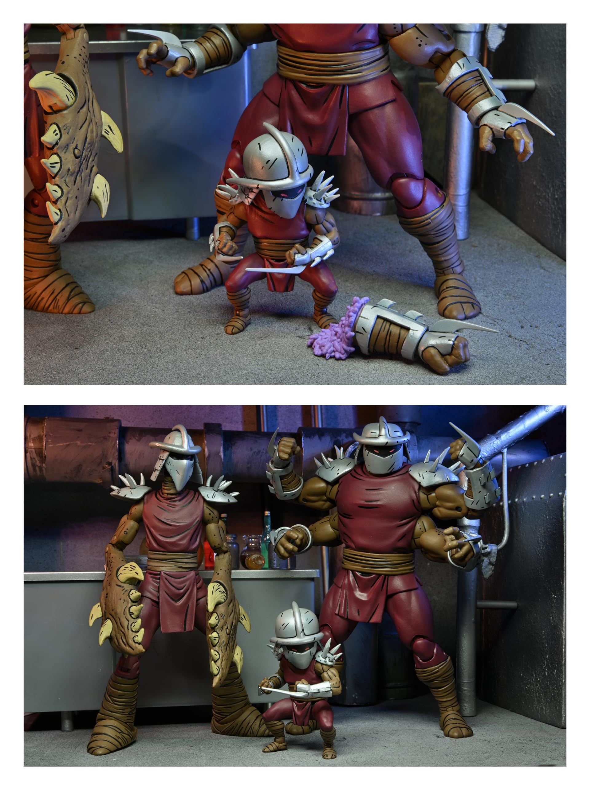 NECA - Teenage Mutant Ninja Turtles - Mirage Comics Shredder Clones & Mini Shredder 7" Deluxe Action Figure - Image 7