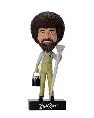 NECA The Joy of Painting 7" Bob Ross Head Knocker Bobblehead - Image 4