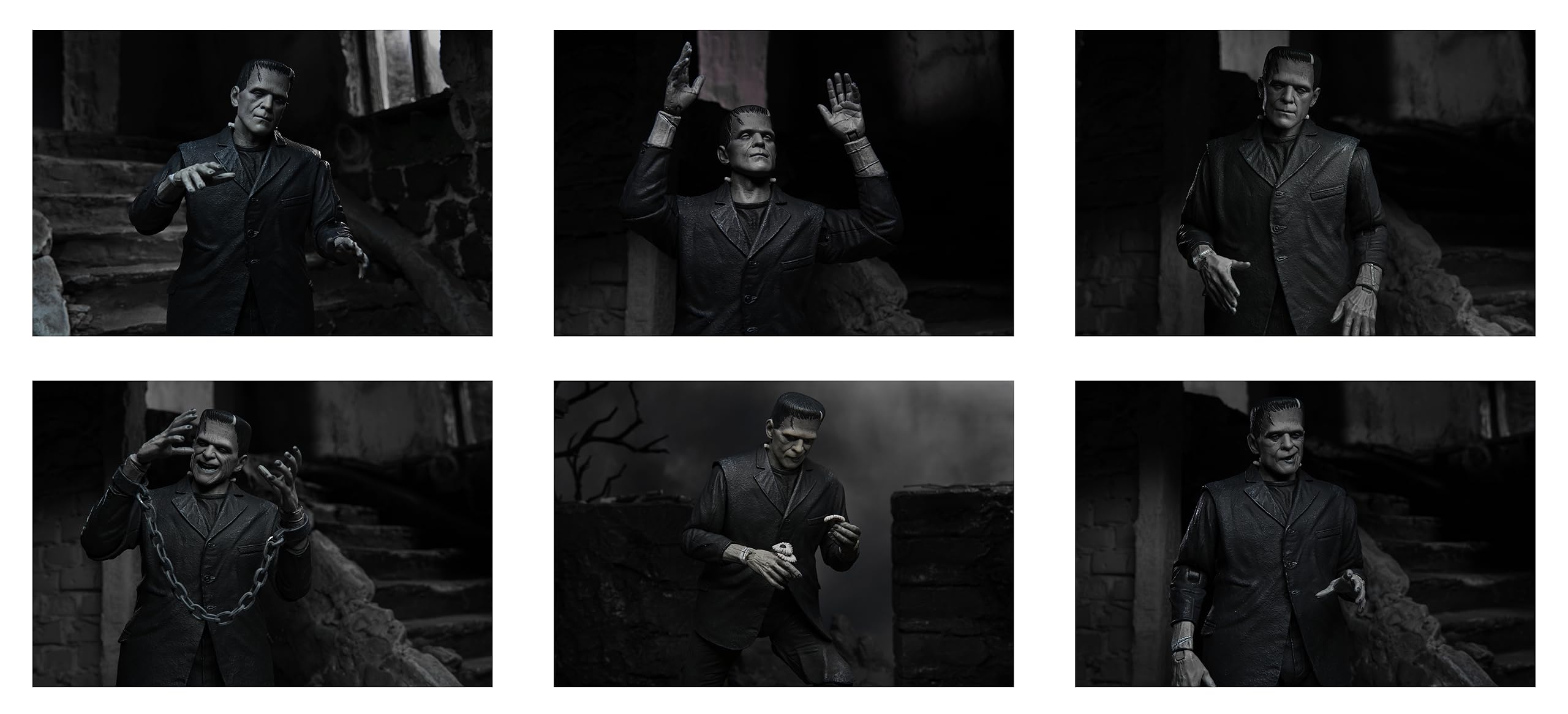 NECA Universal Monsters - Ultimate Frankenstein's Monster (B&W) - 7” Scale Action Figure - Image 4