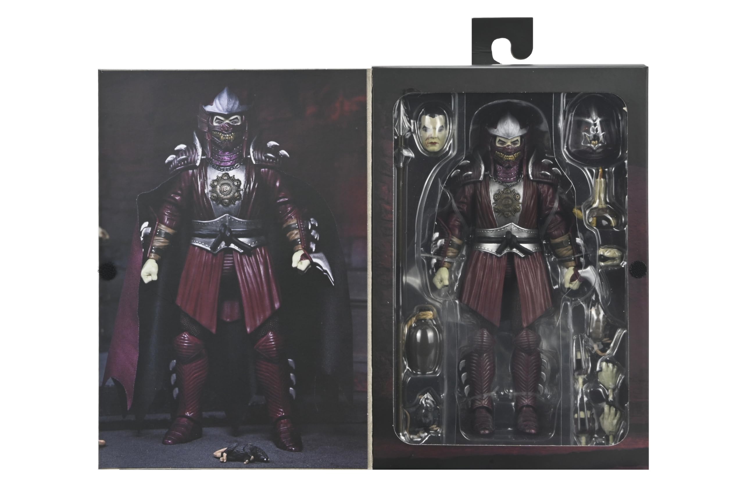 NECA Universal Monsters x Teenage Mutant Ninja Turtles 7" Scale Shredder as Dracula Crimson Figure - Image 3